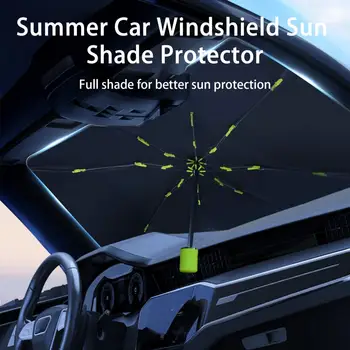 1 комплект автомобильного солнцезащитного козырька, теплоизоляция, выдвижной летний солнцезащитный козырек на лобовое стекло автомобиля, аксессуары для интерьера