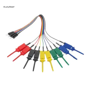 11UA 20 см 10-игольчатый кабель анализатора, Тестовый провод, Крючок, набор зажимов для подключения чипов, Кабельный зажим 5 цветов