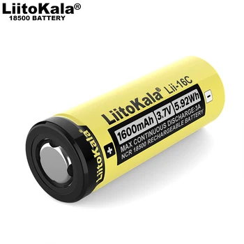 2023 LiitoKala Lii-16C 18500 1600mAh 3,7 V Аккумуляторная батарея Recarregavel литий-ионный аккумулятор для светодиодного фонарика