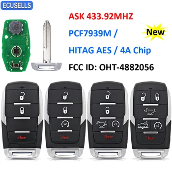3/4/5/6b Дистанционный Ключ Smart Prox 433,92 МГц PCF7939M/Чип HITAG AES/4A для пикапа Dodge Ram 1500 2019 2020 FCC ID: OHT-4882056