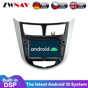 Android 10 PX6 4 + 64G с IPS-экраном DSP Carplay для Hyundai Verna 2011-2017 IPS Автомобильный мультимедийный Плеер головное устройство DVD-Плеер