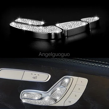 Angelguoguo 8 шт./компл. для Mercedes Benz S Class S320L S400 S500 S600L Авто Кнопка регулировки автокресла ручка переключателя отделка наклейка
