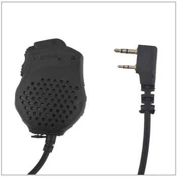 Baofeng Pofoung Dual-PTT пульт дистанционного управления ручной динамик Микрофон Микрофон для UV-82, UV-82HX, BF-888S, BF-UV5R, BF-UVB2Plus, baofeng UV-5R
