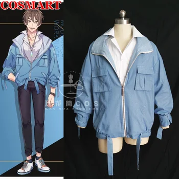 COSMART Anime Nu: Карнавальный костюм Эйдена для косплея на каждый день, джинсовое пальто + рубашка, униформа для вечеринки на Хэллоуин, размеры S-XL New