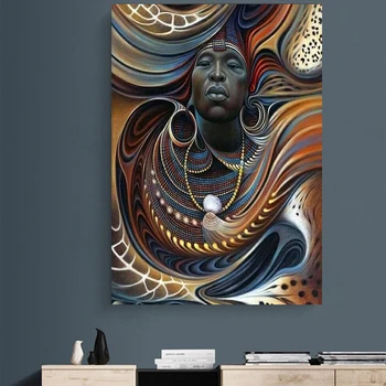 DIY 5D Алмазная картина Африканская леди винтажное искусство Алмазная Вышивка Картина из страз Алмазный набор для вышивки крестом подарок GG676
