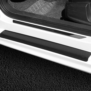 HungMieh 4шт Автомобильная Наклейка 3D Автомобильные Пороги Защитные Наклейки Наклейки На Автомобиль Забавный Виниловый Декор Для Укладки Автомобилей