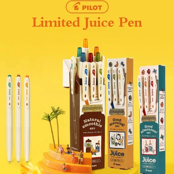 Japan PILOT 10th Anniversary Limited Pen Juice Pen Гелевая ручка 0,5 Цветного набора Фруктовая Винтажная Гелевая ручка для смузи