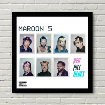 Maroon 5 Red Pill Blues Обложка музыкального альбома, плакат, печать на холсте, украшение для дома, картина (без рамки)