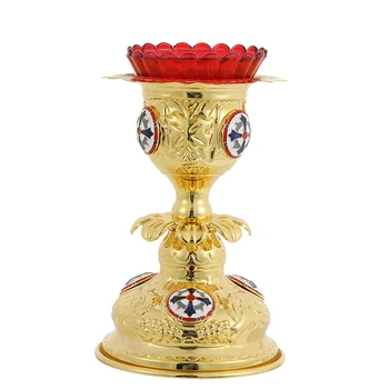 Orthodox Church Jesus Candle Holder Orthodox Cross Church Christian Decoration Supplies подсвечник крест православный