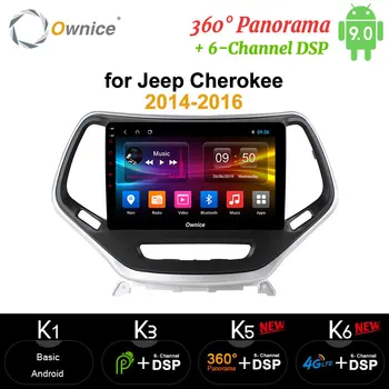 Ownice Восьмиядерный Android 9,0 Автомобильный DVD GPS Navi Плеер carplay 4G LTE DSP 360 Панорама Оптический для Jeep Cherokee 2014 2015 2016