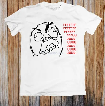 Rage Guy Забавная футболка унисекс, футболка Harajuku, мужская брендовая футболка, мужская футболка с круглым вырезом, летние футболки, мужская футболка с круглым