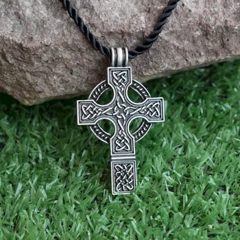 SanLan 1шт Защитный Кельтский крест ожерелье Ирландские Ювелирные изделия амулет