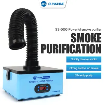 SUNSHINE SS-6603 Мощный дымоочиститель мощностью 150 Вт, инструмент для курения, фильтр для очистки поглотителя дыма, вытяжка дыма, Воздухоочиститель