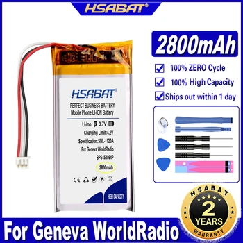 Аккумулятор HSABAT DAB Digital BPS454094P 2800 мАч для Geneva WorldRadio Batteries