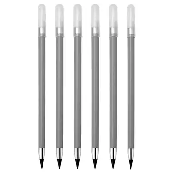 Вечный карандаш, стираемая ручка Infinity, 6 ШТ, Неограниченное количество карандашей для письма без чернил, НЕ затачивающихся для детей