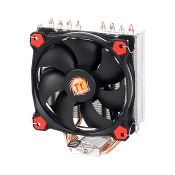 Воздушный Охладитель процессора Thermaltake 120 мм Красный Светодиодный Вентилятор С Гидравлическим Подшипником 4 Прямых Контактных Тепловых Трубки Алюминиевое Оребрение для Intel LGA1151/AMD AM4