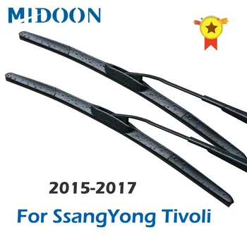 Гибридные щетки стеклоочистителя MIDOON для SsangYong Tivoli Fit Hook Arms 2015 2016 2017