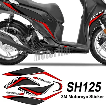 Для Honda SH125 SH 125 3M, набор наклеек на передний обтекатель мотоцикла, набор наклеек, водонепроницаемые аксессуары