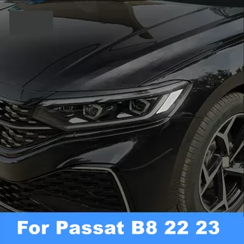 Для VW Passat MK8 2022 2023 2 шт. автомобильная передняя фара головного фонаря, светоотражающая наклейка, украшение