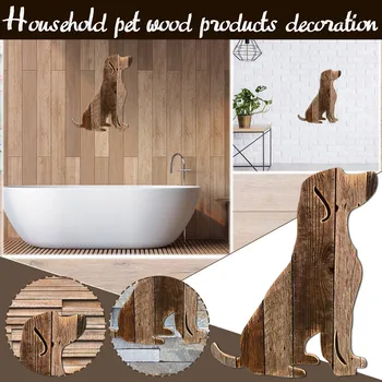 Домашний декор для собак ручной работы, антикварные деревянные фигурки для украшения стен спальни, высококачественное настенное украшение Домашние Ремесла В наличии