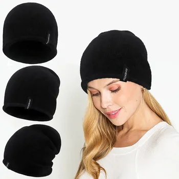 Зимняя шапка унисекс с капюшоном из завитой пряжи, теплая модная мягкая шапочка, мужская и женская уличная утепленная лыжная спортивная вязаная кепка без полей