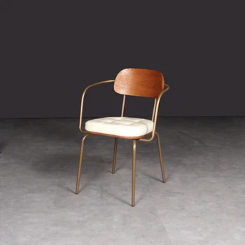 Индивидуальное кресло для столовой Accent Nordic Напольные Золотые обеденные стулья Современные высокие шезлонги для кухни