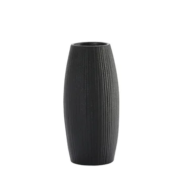 Керамическая ваза, простая, маленькая, свежая, черная керамика, Гостиная, Украшение дома, Цветочная композиция, Черная цветочная посуда