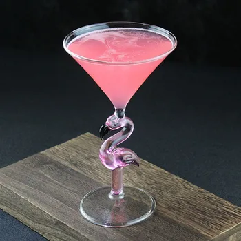 Коктейльный Бокал Flamingo Cocktail Goblet Cup 2023 Новейший Дизайн Подарков Для Вечеринок Винный Бокал Креативный Декор Атмосферы Бара Коктейльный Бокал Для Мартини Cup