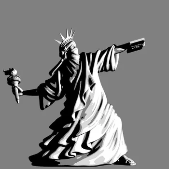 Креативность Статуя Свободы, бросающая факел, украшения, американский современный персонаж, Украшения из смолы, Аксессуары для украшения дома