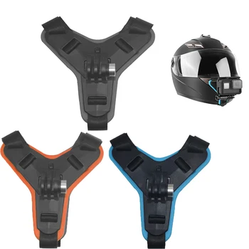Крепление для подбородка мотоциклетного шлема в анфас, Противоударный держатель, подставка для экшн-камеры GoPro Hero11 10 9 OSMO, аксессуары для экшн-камеры Xiaomi Yi