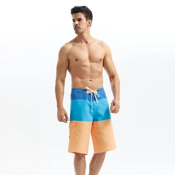 Летние мужские пляжные брюки Модные повседневные шорты с завязками для плавания, серфинга, быстросохнущие спортивные мужские брюки тонкого сечения