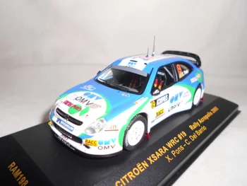 Литое под давлением гоночное купе Citroen WRC в масштабе 1/43, имитирующее модель автомобиля из металлического сплава, Коллекционная статическая игрушка с орнаментом