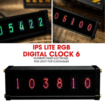 Настольные часы со светящейся лампой RGB с украшением столешницы Подарок бойфренду Цифровые часы Электронные часы с питанием от USB Украшение рабочего стола