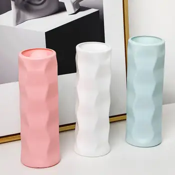 Небьющаяся цветочная композиция, центральная пластиковая ваза для рабочего стола, декор для дома