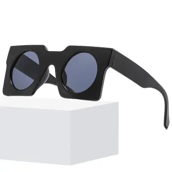 Негабаритные квадратные солнцезащитные очки Для мужчин и женщин, модные очки с широкой оправой, Модный Новый дизайн, солнцезащитные очки UV400