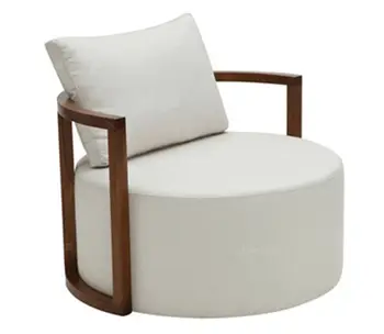 Новое китайское кресло из массива дерева с круглой спинкой, диван для отдыха