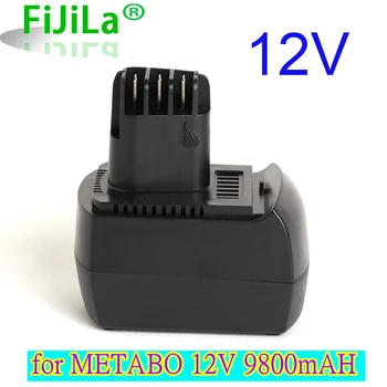 Оригинальный Аккумулятор для Электроинструмента 12V 9800Ah Ni-MH для METABO 6.02151.50 BZ12SP BS 12 SP, BSZ 12, BZ 12 SP, SSP 12, ULA96