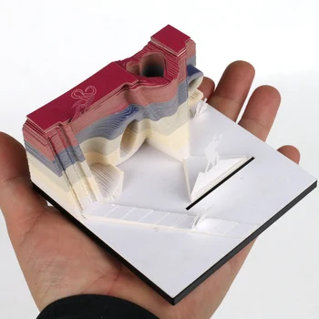 Подарок для подруги Omoshiroi Block 3D блокнот для заметок Уникальная модель Love Бумага для заметок Сделай сам Подарок подружке невесты Свадебный сувенир для вечеринки