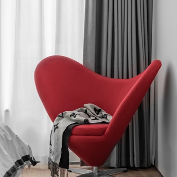 Простое тканевое кресло для отдыха, современный одноместный диван-кресло