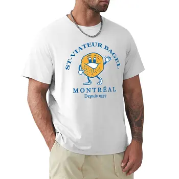 Рогалики процветают, ST Viateur Bagel Montreal Depuis 1957, футболка с аниме, летние топы, мужские футболки, упаковка
