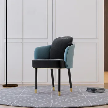 Скандинавская мебель, кресло для гостиной, Легкое Роскошное Домашнее кресло со спинкой, Модный Современный обеденный стул для отдыха в гостиной в стиле INS
