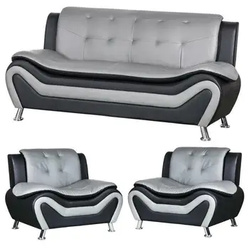Современный комплект диванов из 3 предметов, мягкий и удобный, прочный и долговечный, для мебели для гостиной в помещении