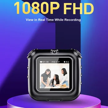 Спортивные камеры 1080P FHD Мини Подвесная Видеокамера 120D Широкоугольный Аудио Видео Диктофон DV Видео Клип Камера реального времени