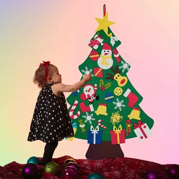 Украшение Рождественской елки из фетра своими руками с 30 орнаментами Детские новогодние подарки домашнее Рождественское украшение Высокое качество и абсолютно новый