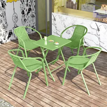 Уличные складные столы и стулья, столы для чайной с молоком, шезлонги во внутреннем дворе, мебель sillas nordicas, кресло для патио