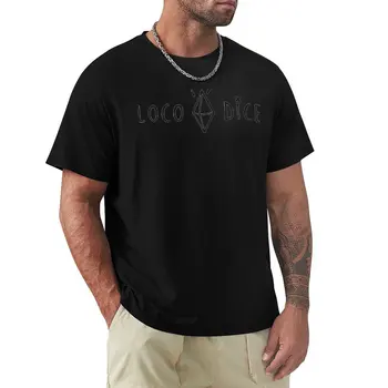 Футболка Loco Dice, футболка с графическим рисунком, быстросохнущая рубашка, мужская одежда, милые топы, мужские футболки с графическим рисунком