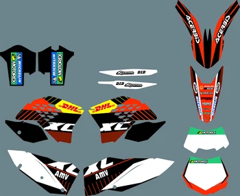 0275 Комплекты стикеров с изображением мотоциклетной команды и фонов для KTM EXC 2008 2009 2010 2011