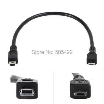 100 шт./лот Micro USB 5-контактный штекер к Mini USB 5-контактный Штекерный адаптер Конвертер Кабель для передачи данных