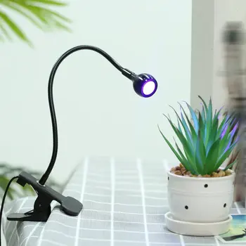 3 Вт Фиолетовая Лампа Для Ремонта Мобильного телефона Зеленое Масло УФ-Отверждение Клея Фиолетовая Лампа-Зажим USB Лампа Для Чтения Ночник для защиты глаз