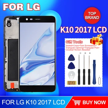 5,3-Дюймовый Дисплей M250DS Для LG K10 2017 с Сенсорным ЖК-экраном Digitizer M250 M250N M250M В Сборе С Рамкой